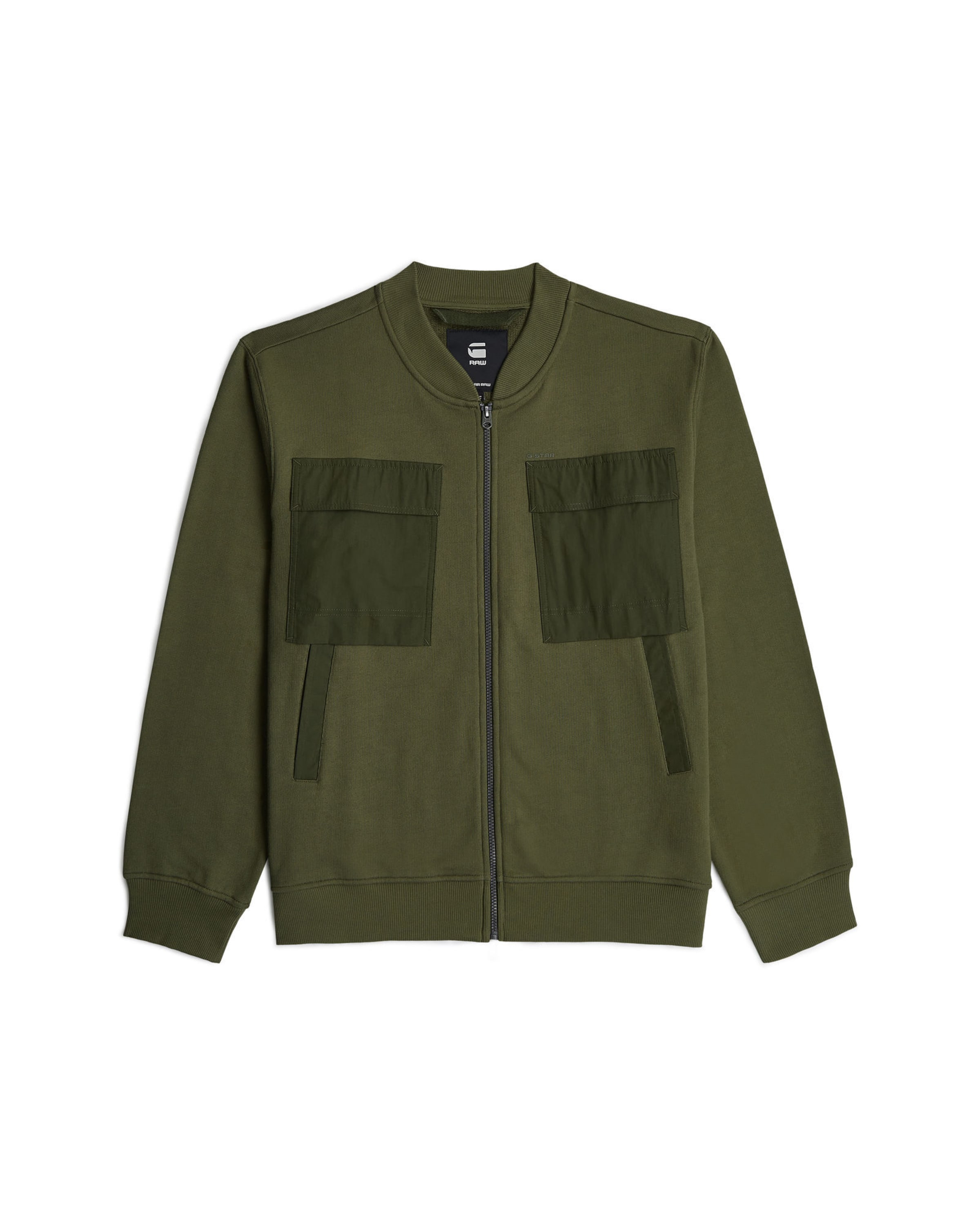 

G-STAR Свитшот 'Woven Mix Jacket' в цвете Olive, Хаки, G-STAR Свитшот 'Woven Mix Jacket' в цвете Olive