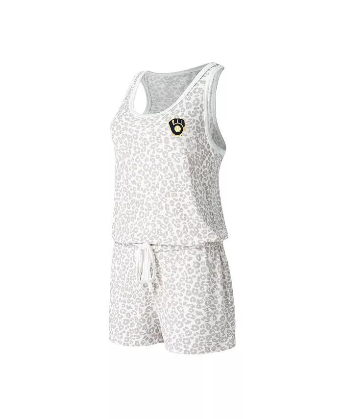 

Женский кремовый вязаный комбинезон Milwaukee Brewers Montana Hacci Concepts Sport