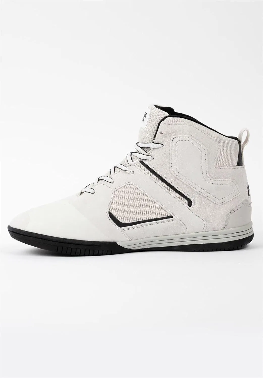 Кроссовки для бодибилдинга Gorilla Wear Troy High Tops - черно-серые - спортивные, повседневные, для тренировок, с логотипом, удобные, с очень прочной фиксацией, для мужчин — фото 3