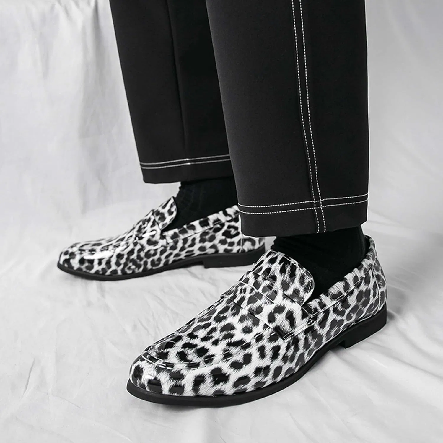 Лоферы мужские Loafers White — фото 2