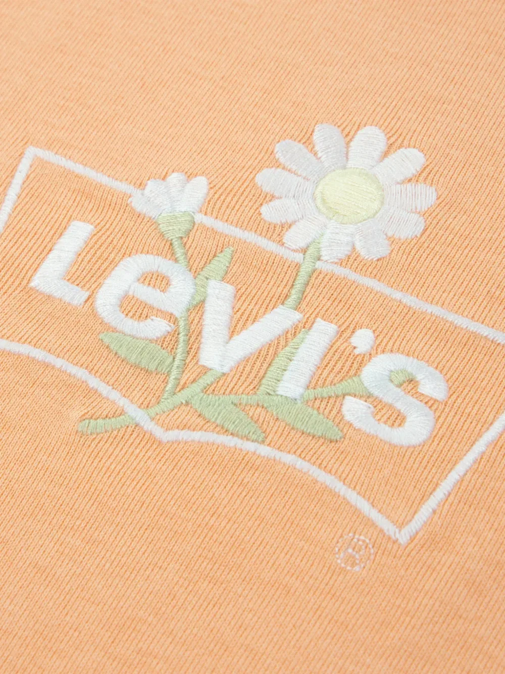 Футболка с вышивкой цветами Levi'S Kids, оранжевый — фото 3