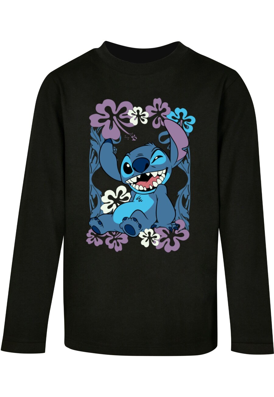 

Лонгслив ABSOLUTE CULT Shirt Lilo and Stitch - Flower Wink, черный
