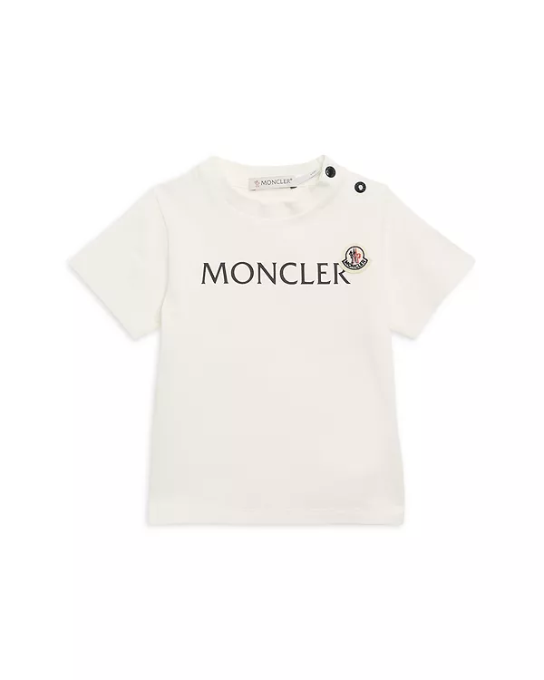 

Детская футболка с коротким рукавом для малышей. Moncler, бежевый
