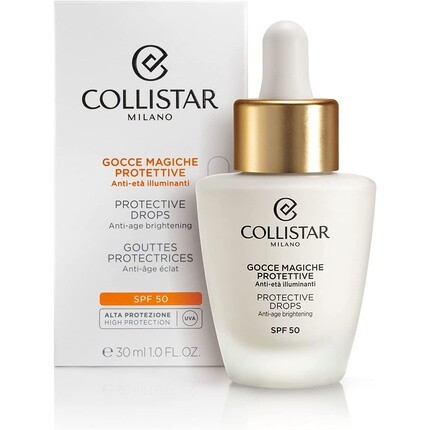 Gocce Magiche Защитное антивозрастное осветляющее средство SPF 50 30 мл, Collistar — фото 2