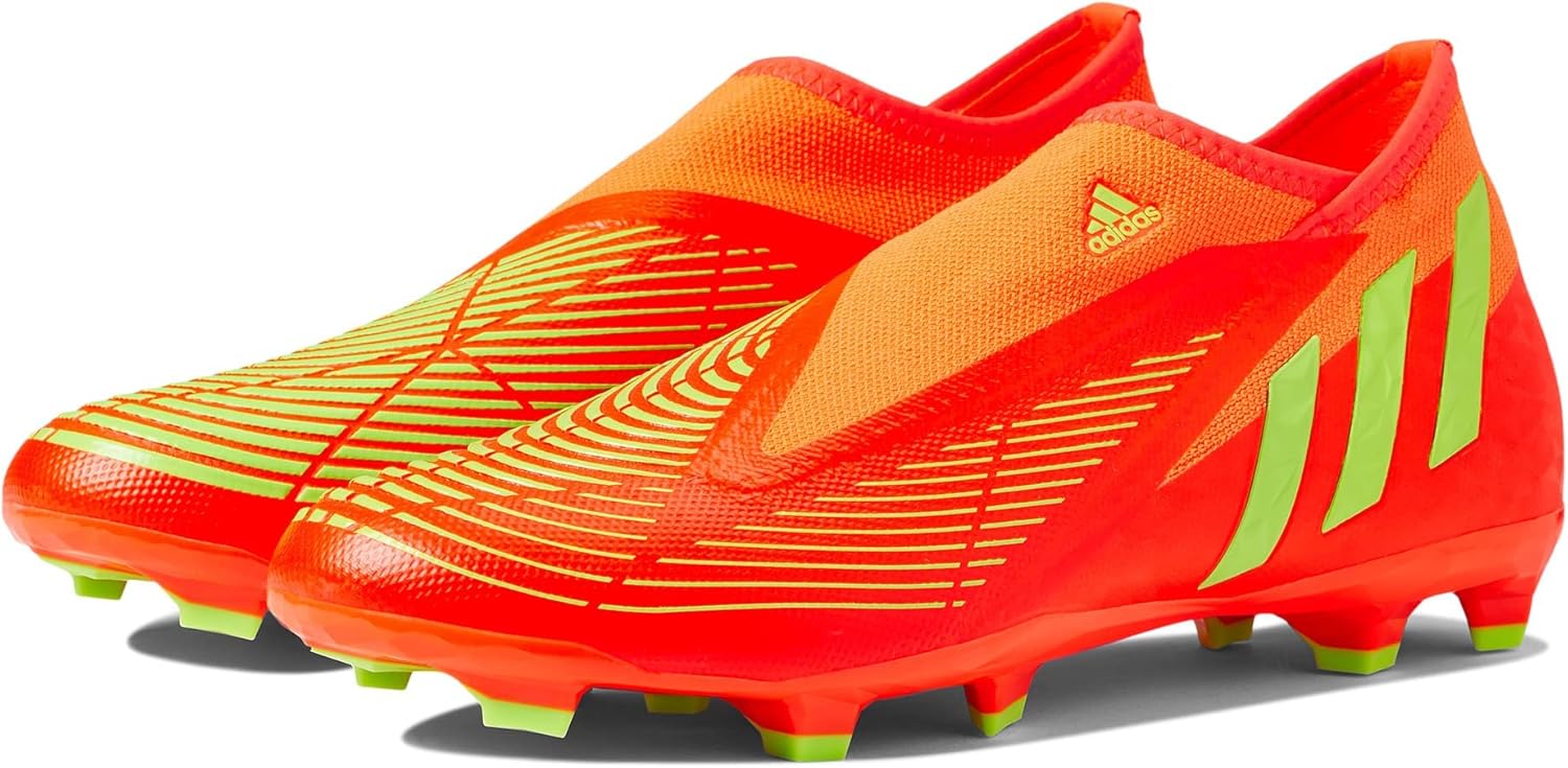 Футбольные бутсы Adidas Predator Edge.3 для твердого грунта, мужские, красный/зеленый/черный — фото 2