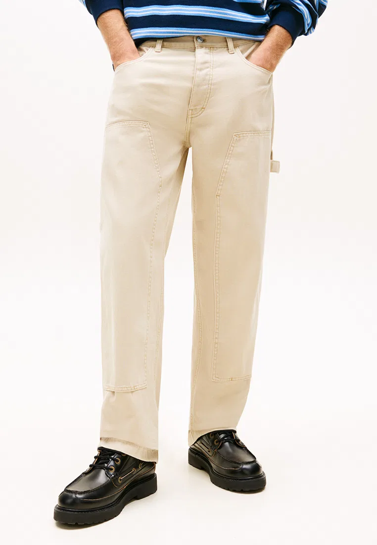 Брюки карго из твила, Jaimie Twill Carpenter, Tommy Jeans Tommy Hilfiger, глинянный