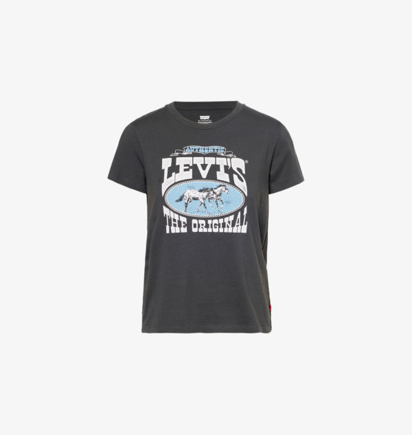 

Футболка из хлопка с короткими рукавами и графическим принтом Levis, цвет levis horse poster