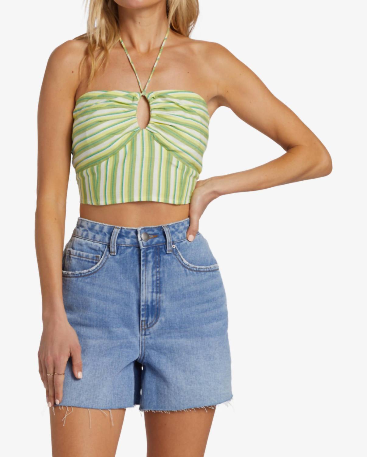 

Топ Bright Side Halter в цвете Palm Green Billabong