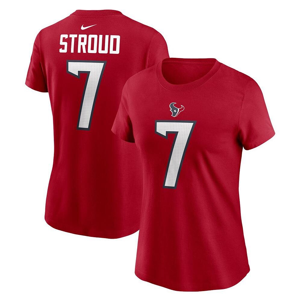 Женские кроссовки Nike C. Футболка Stroud Red Houston Texans с именем и номером игрока, цвет Txs Red — фото 2