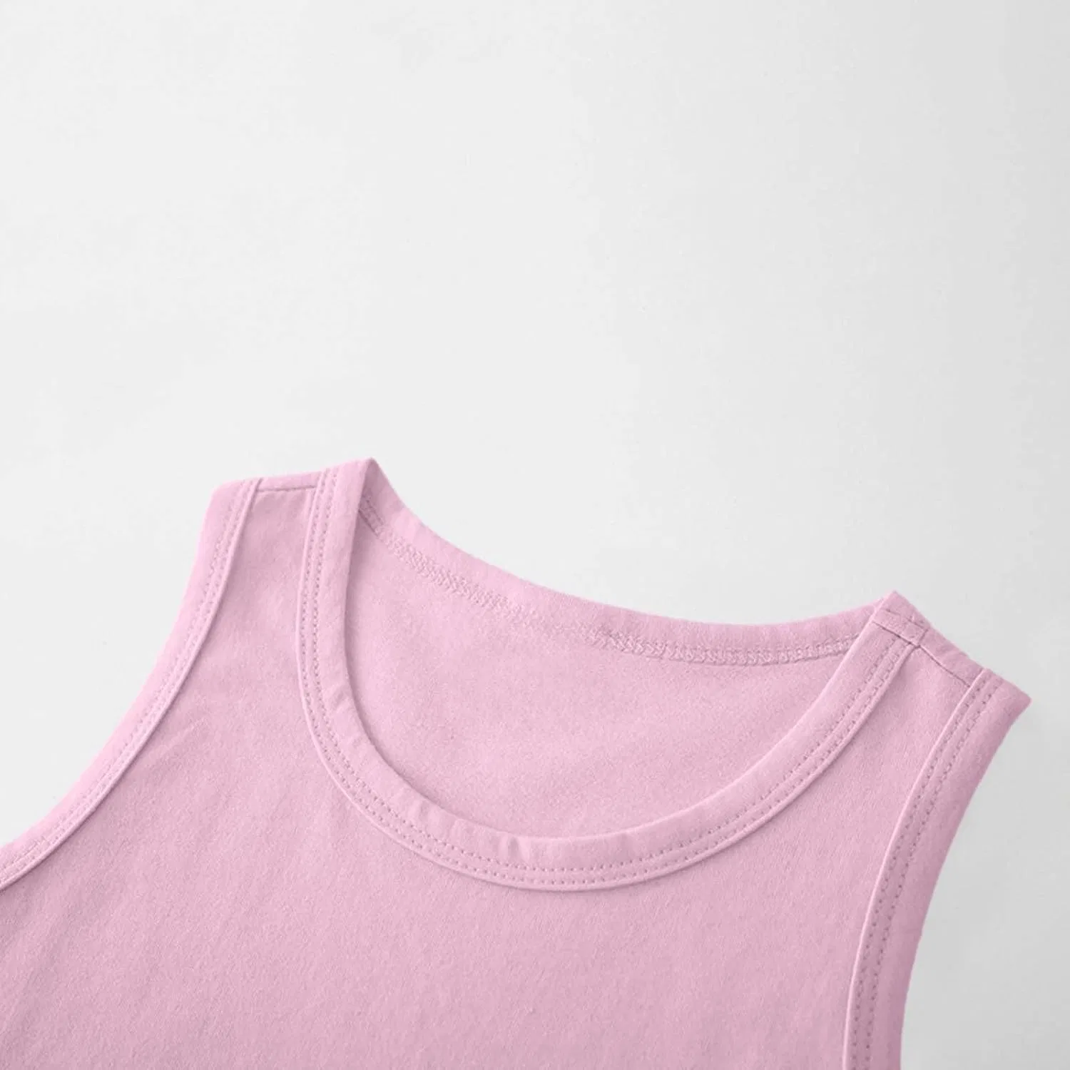 Детский спортивный костюм Tank Top и шорты Zzalalana 2 предмета, розовый — фото 3