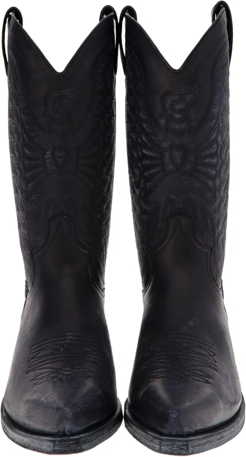 FB Fashion Boots Унисекс Ковбойские ботинки Arlo Вестерн Ботинки Кожаные ботинки Черные — фото 2