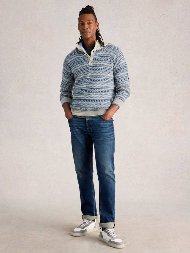 

Шерстяной джемпер с воротником на пуговицах в стиле фэр-айл Kendal White Stuff