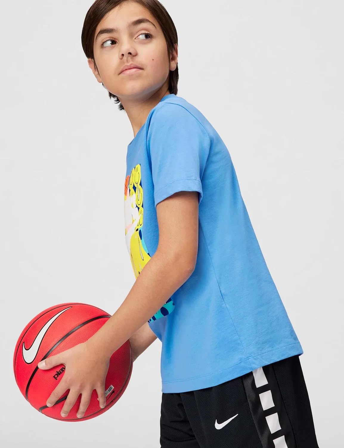 Футболка Nike Sportswear Club Futura Hoops Smiley, University Blue — фото 2