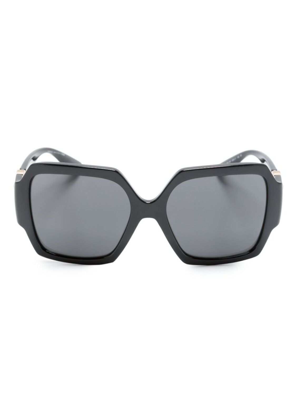 

Versace Eyewear массивные солнцезащитные очки с декором Medusa, черный