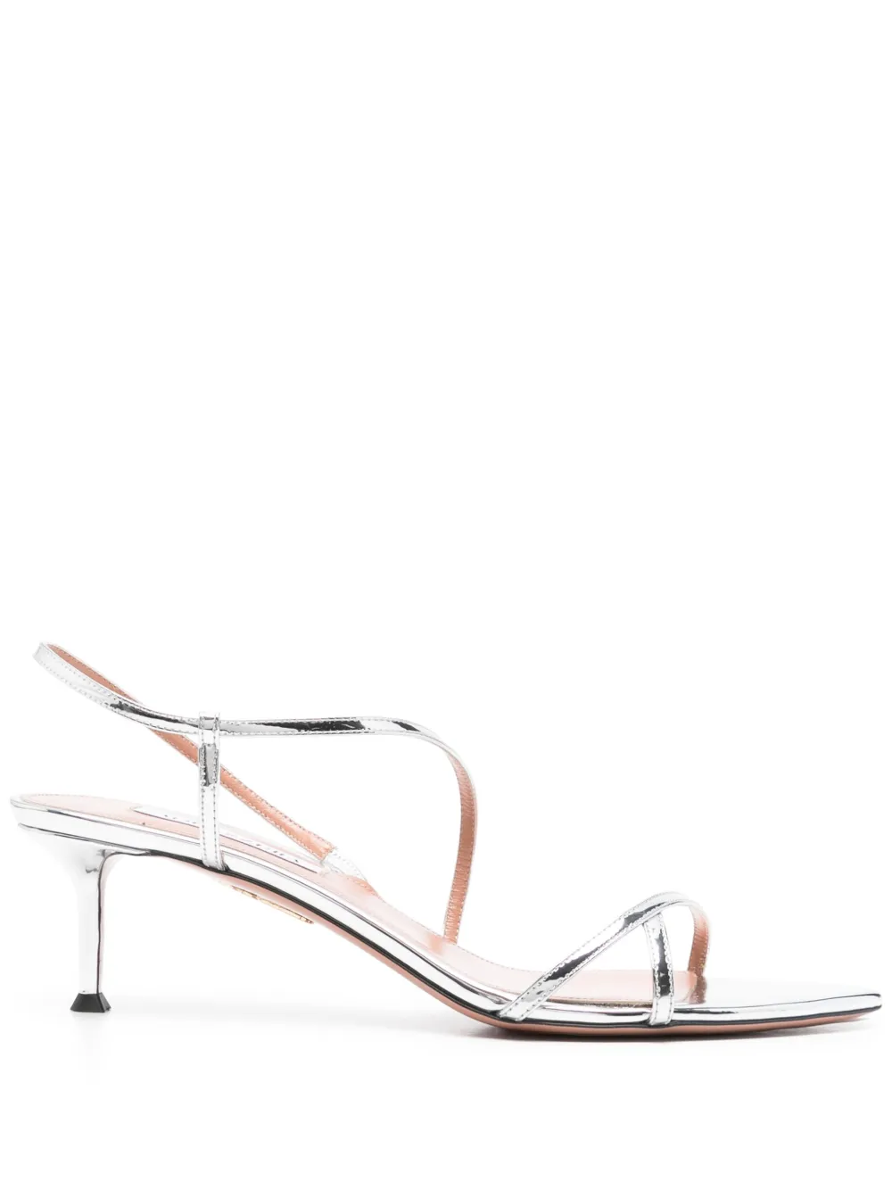 Босоножки Tease 50 Aquazzura, серебяный
