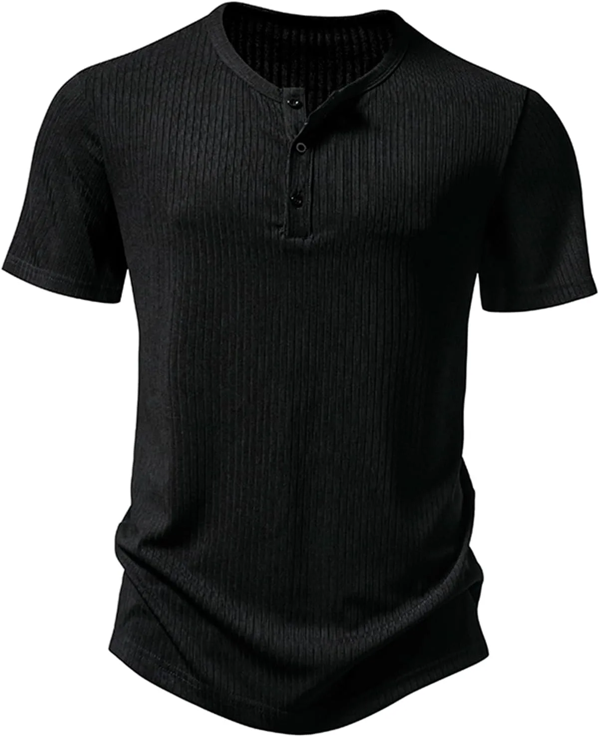 

Мужская футболка Henley с коротким рукавом, Slim Fit
