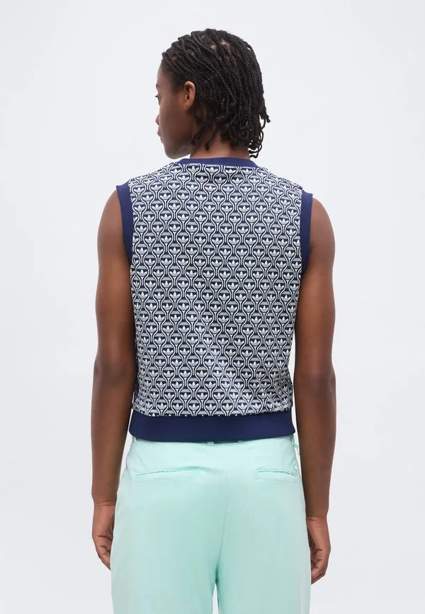 Джемпер-Жилет с полной отделкой Adidas Golf Originals, Night Indigo — фото 3