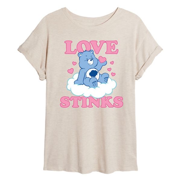 

Футболка Juniors Care Bears Love Stinks Grumpy Bear oversize Licensed Character, бежевый