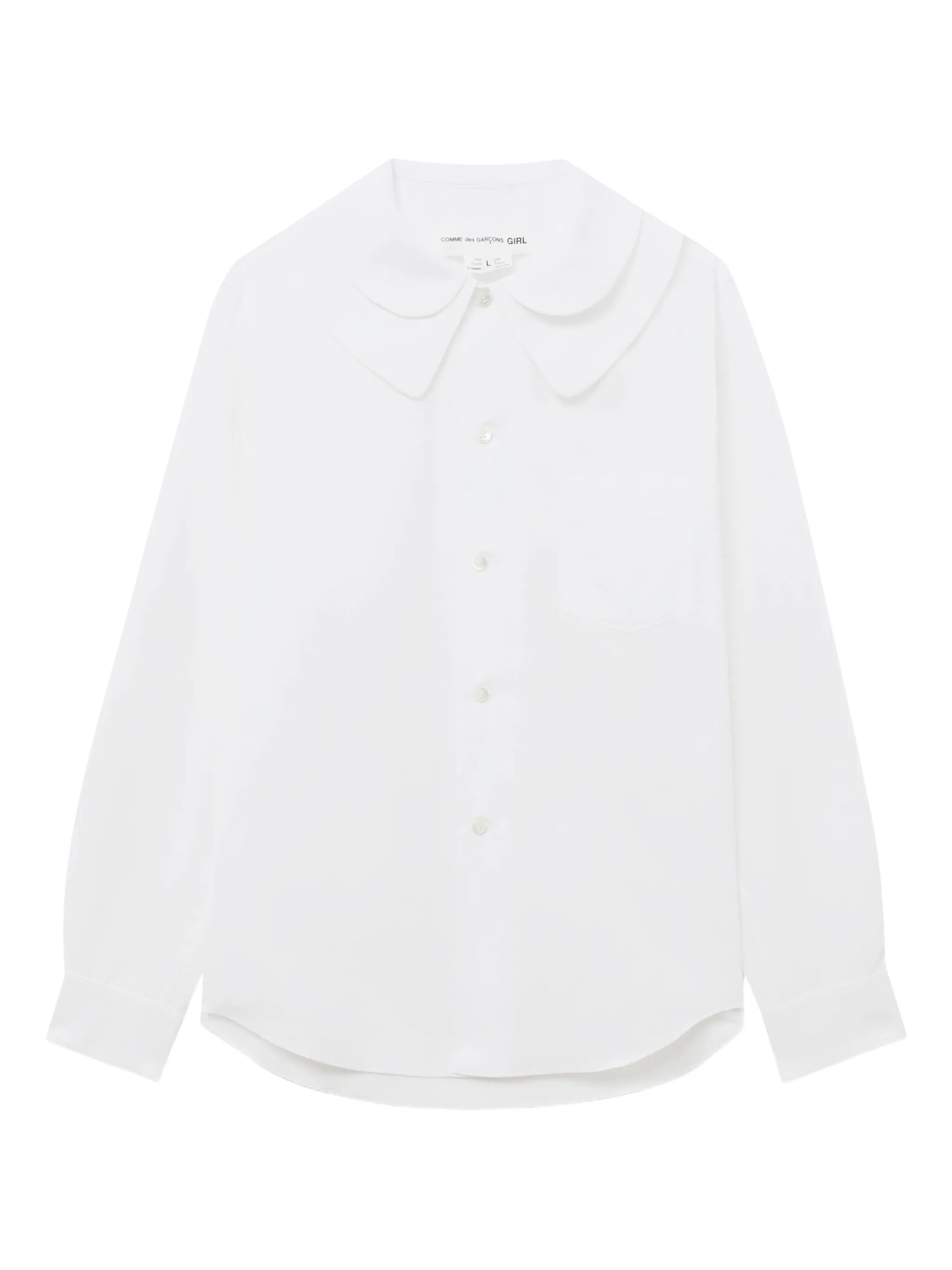 

Рубашка с карманом Comme Des Garçons Girl, белый