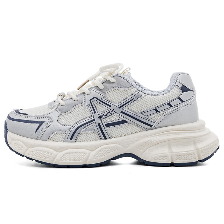 

Кроссовки WARRIOR Chunky Sneakers Women's Low-top Beige Grey/blue, голубой, Синий, Кроссовки WARRIOR Chunky Sneakers Women's Low-top Beige Grey/blue, голубой