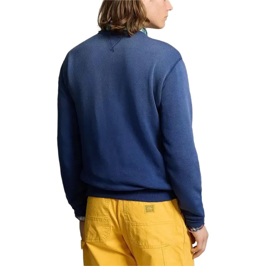 Флисовая толстовка с принтом мужская Marine Blue Polo Ralph Lauren — фото 4