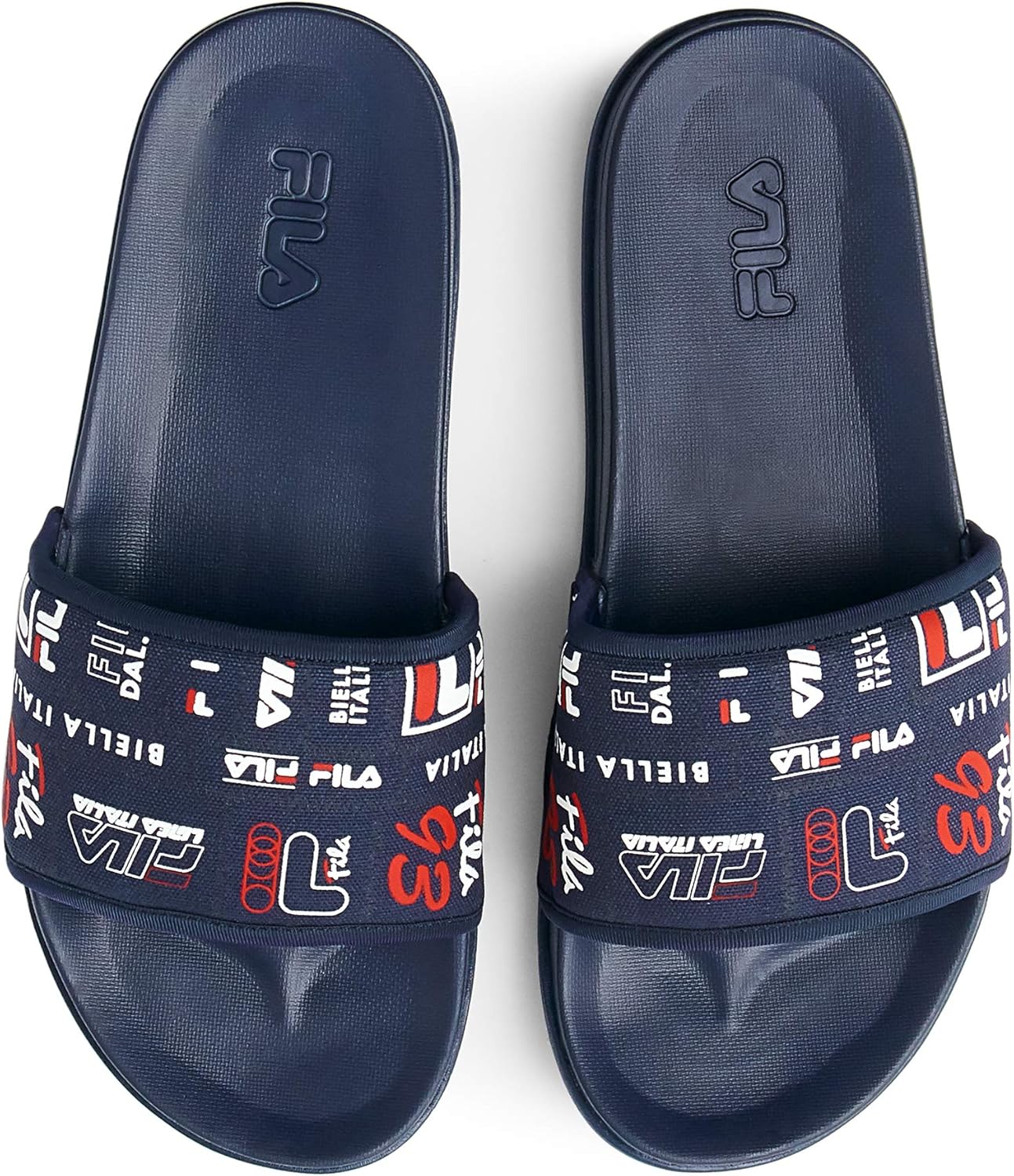 Мужские сандалии Fila Drifter Lux PatchworkSlide, белый/красный/синий — фото 2