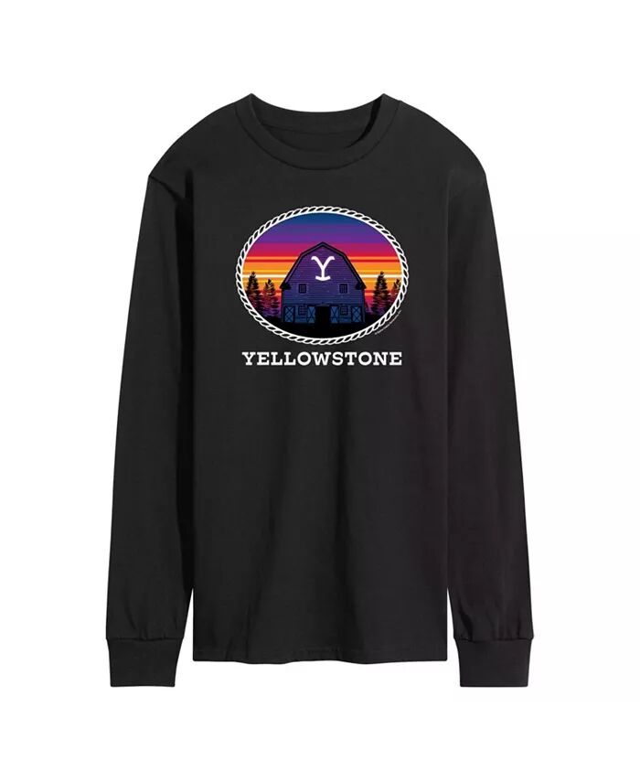 

Мужская футболка Yellowstone Sunset Barn с длинным рукавом AIRWAVES, черный