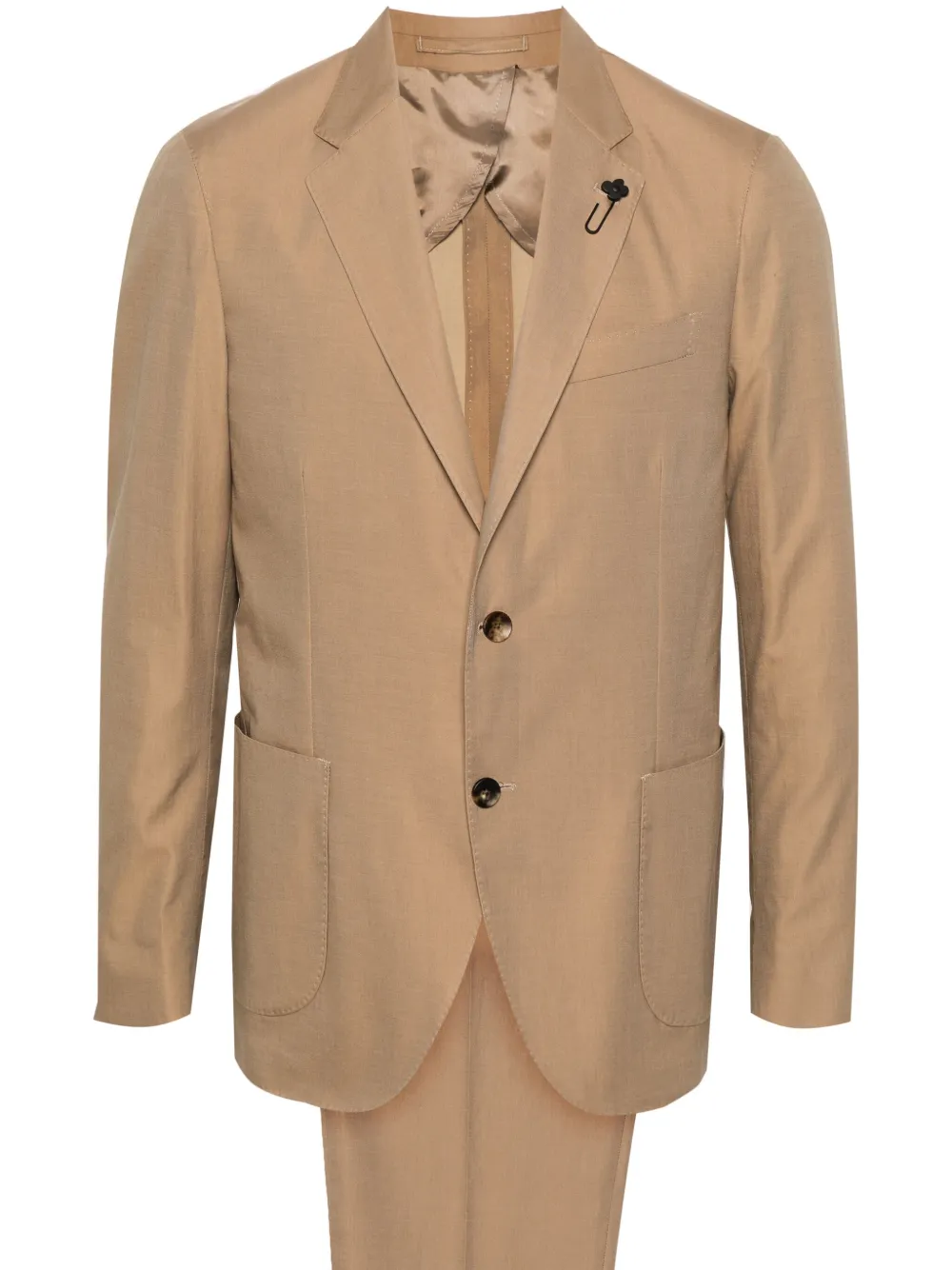 

Костюм с однобортным пиджаком Lardini, нейтральный