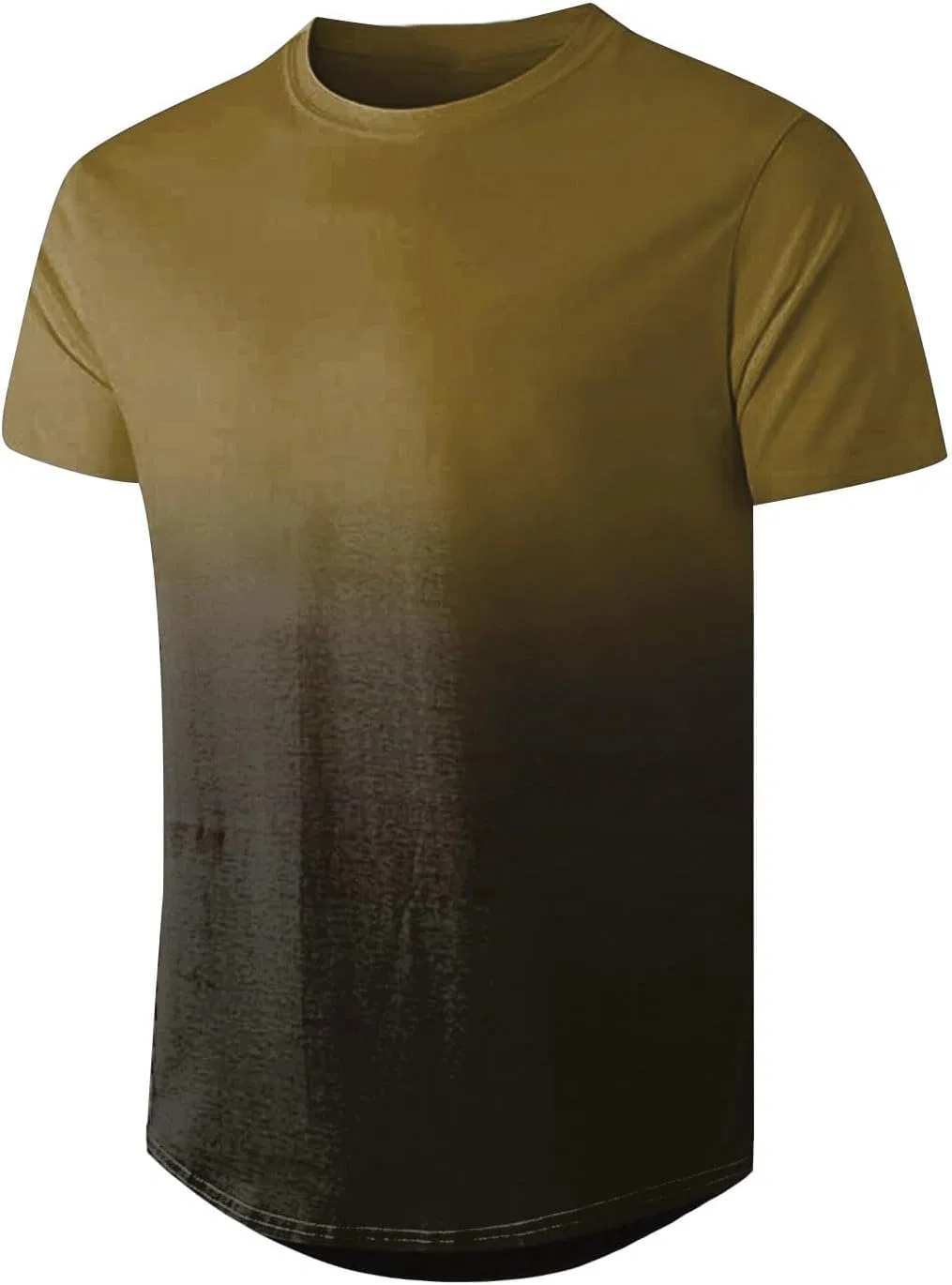 Футболка мужская с градиентным принтом, Slim Fit, цвет A01#khaki — фото 2
