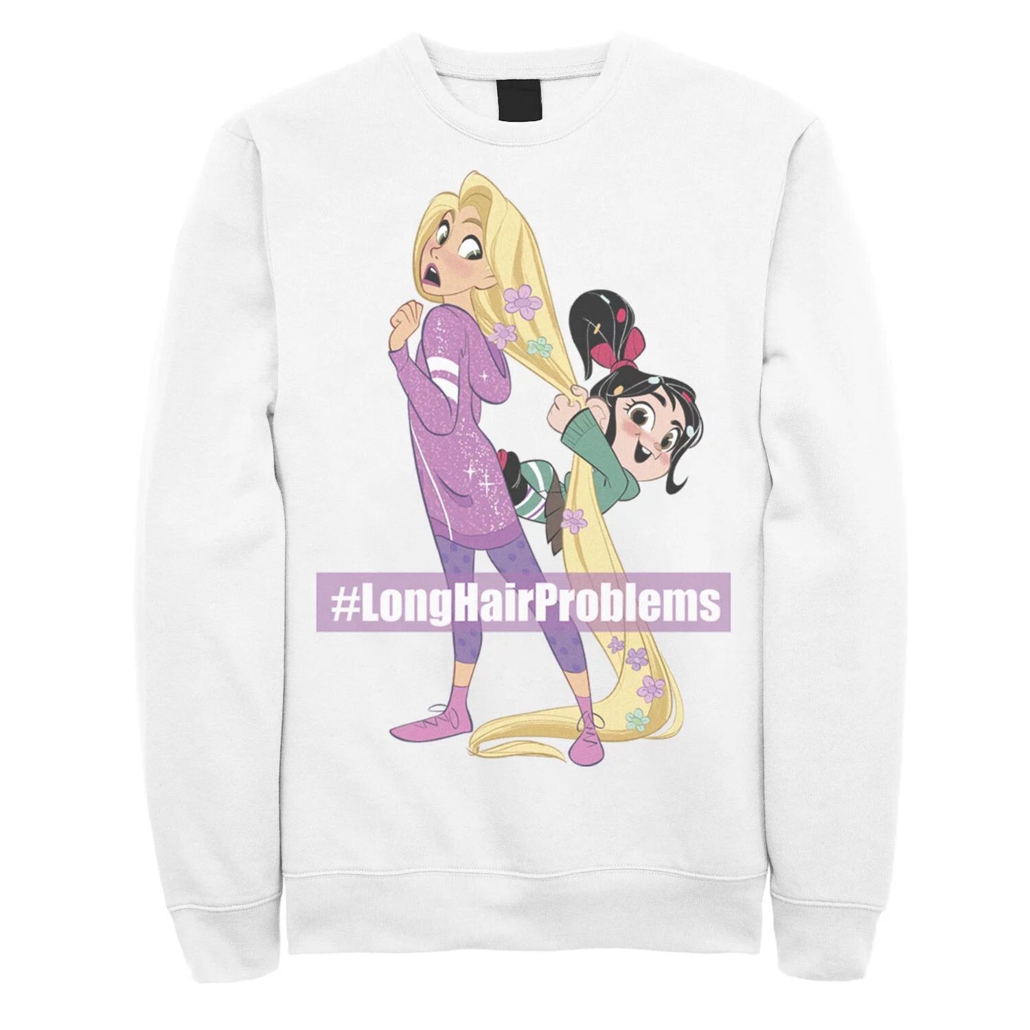 

Мужская флисовая куртка с длинными волосами Disney Princess Rapunzel Licensed Character