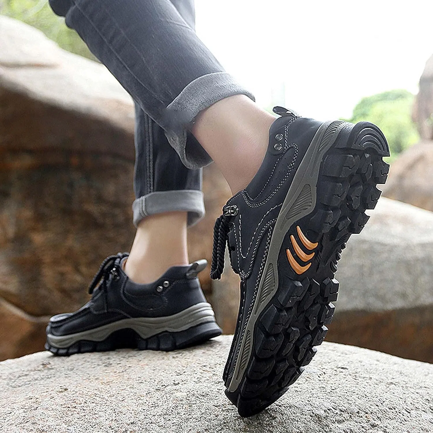 Кроссовки K Schuhe Herren Stilvolle Freizeitschuhe Für Jeden Bequeme Уличные лоферы Schnürstiefel In Großen Größen Schuhe Herren 46 3/4 Кроссовки Jungen 33 Laufschuhe Damen Wasserdicht WVONIF, Schwarz — фото 4