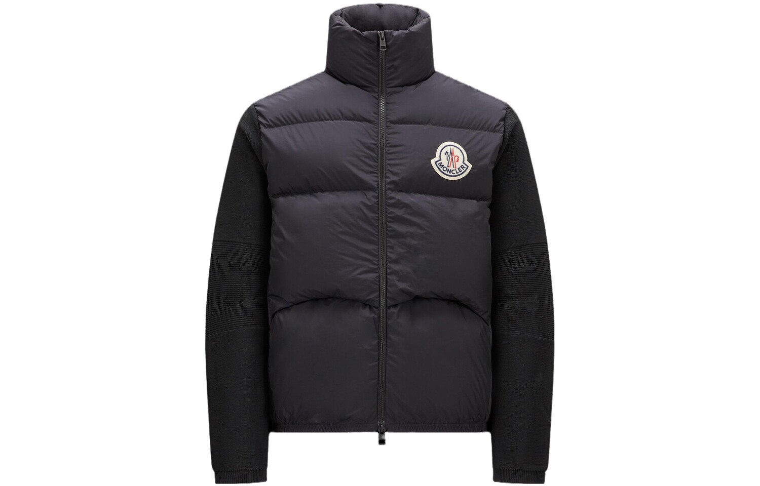 

Пуховик мужской Moncler с логотипом, черный