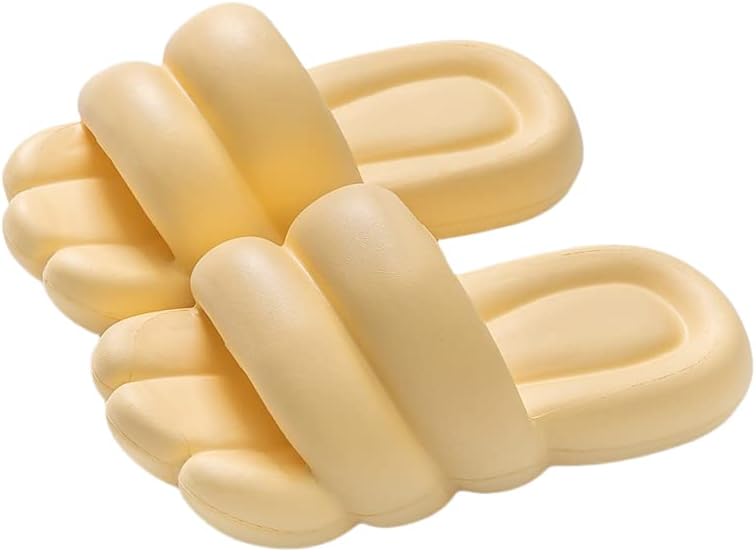 

Тапочки Supsound для женщин и мужчин, Тапочки-подушки для ванной, Очень удобные, С толстым мягким подошвой, желтый