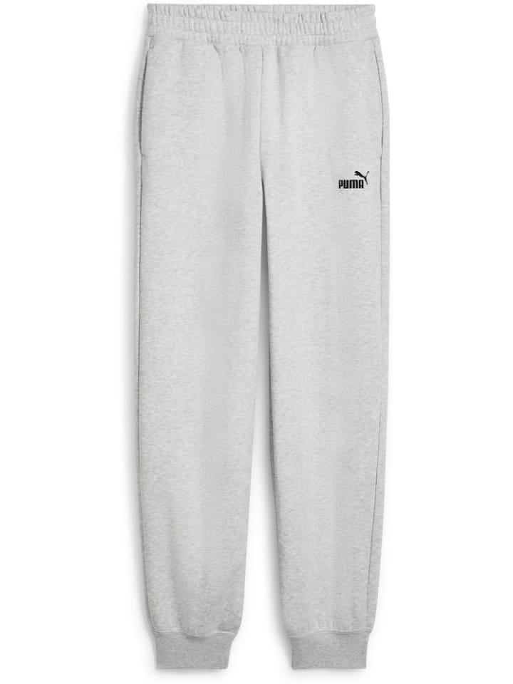 

Puma Спортивные брюки "ESS Small No.1 Logo Comfort High-Wist Sweatpants FL cl" серого цвета