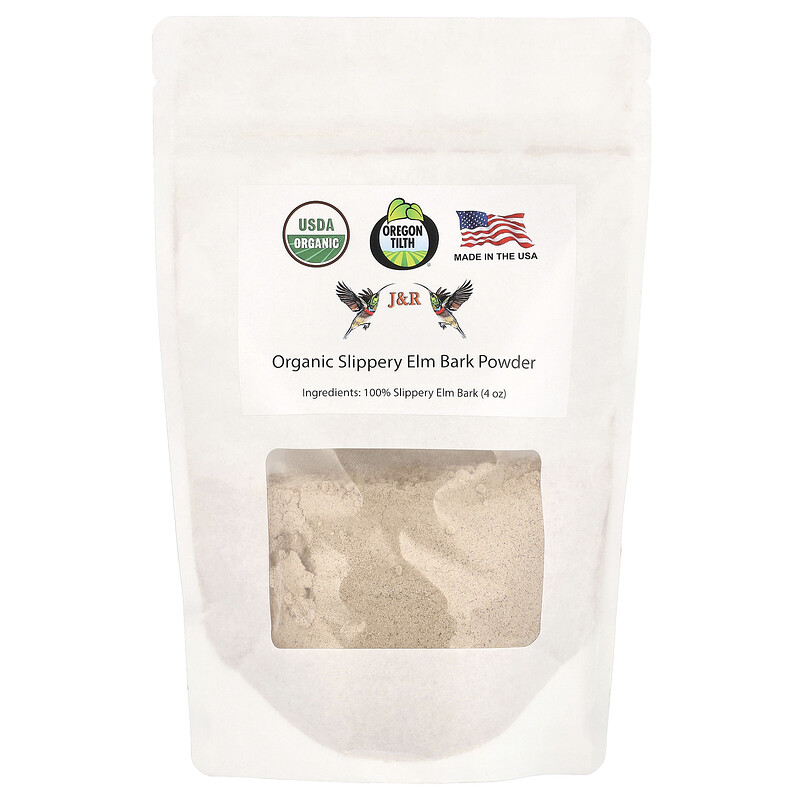 

J&R Port Trading, Organic Slippery Elm Bark Powder, 4 oz