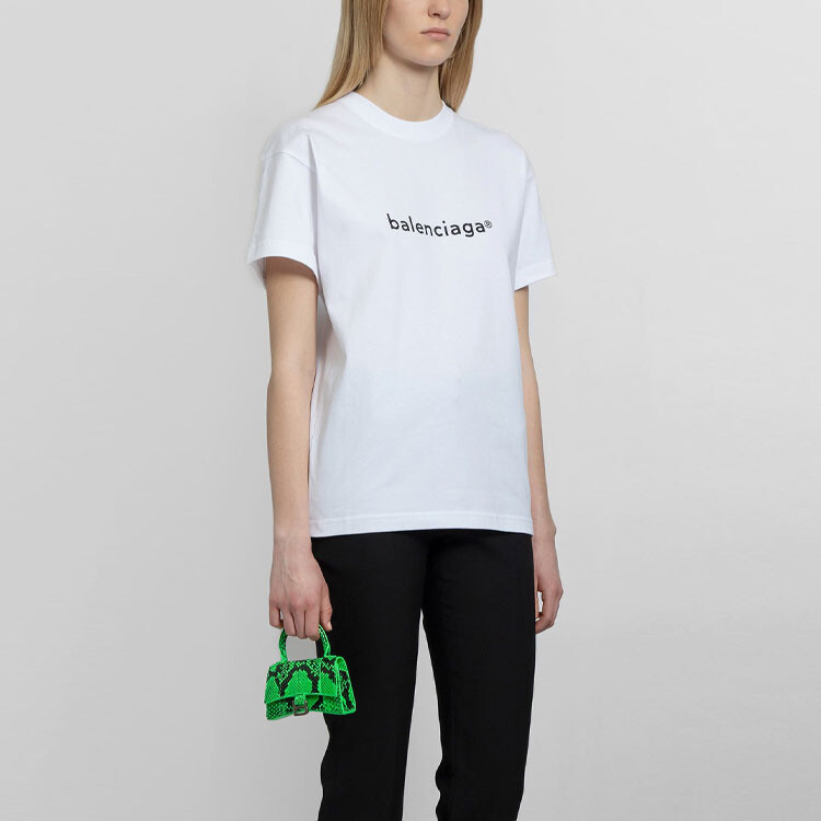 Футболка женская Balenciaga классическая, белый — фото 4