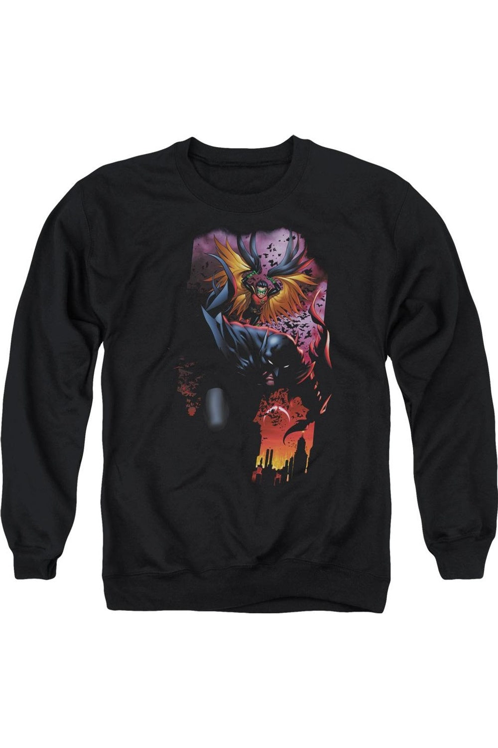 

Толстовка Batman & Robin #1 для взрослых с круглым вырезом Gildan, черный