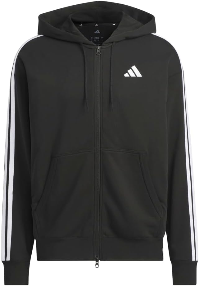 

Мужская толстовка adidas ES+, с тремя полосками, на молнии, черный