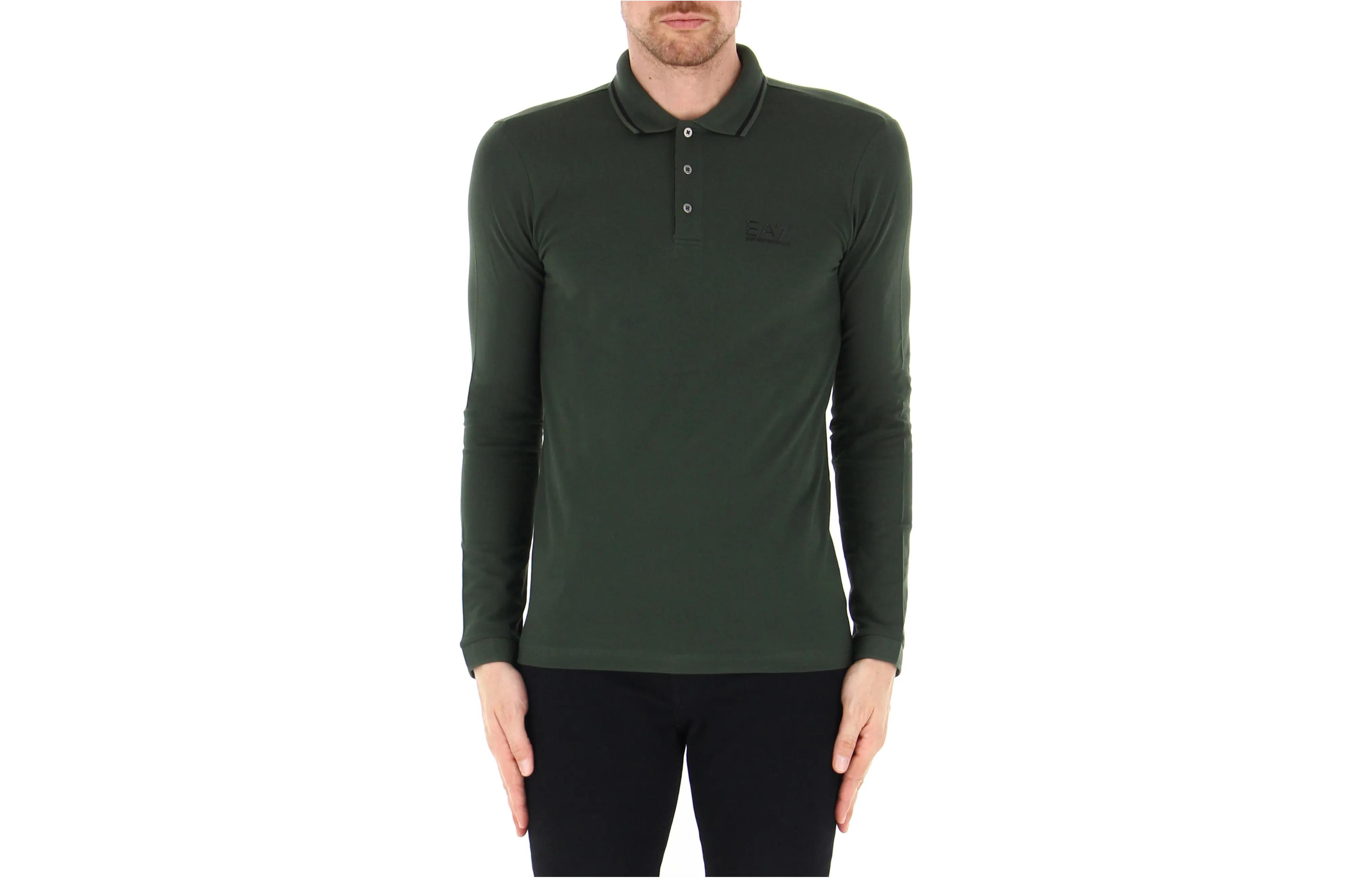 

EMPORIO ARMANI Зеленая поло мужская