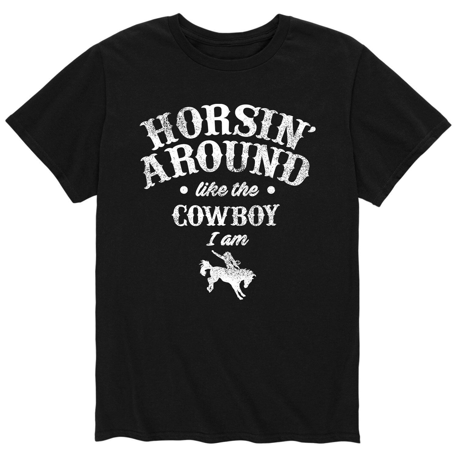 

Мужская ковбойская футболка Horsin Round Licensed Character