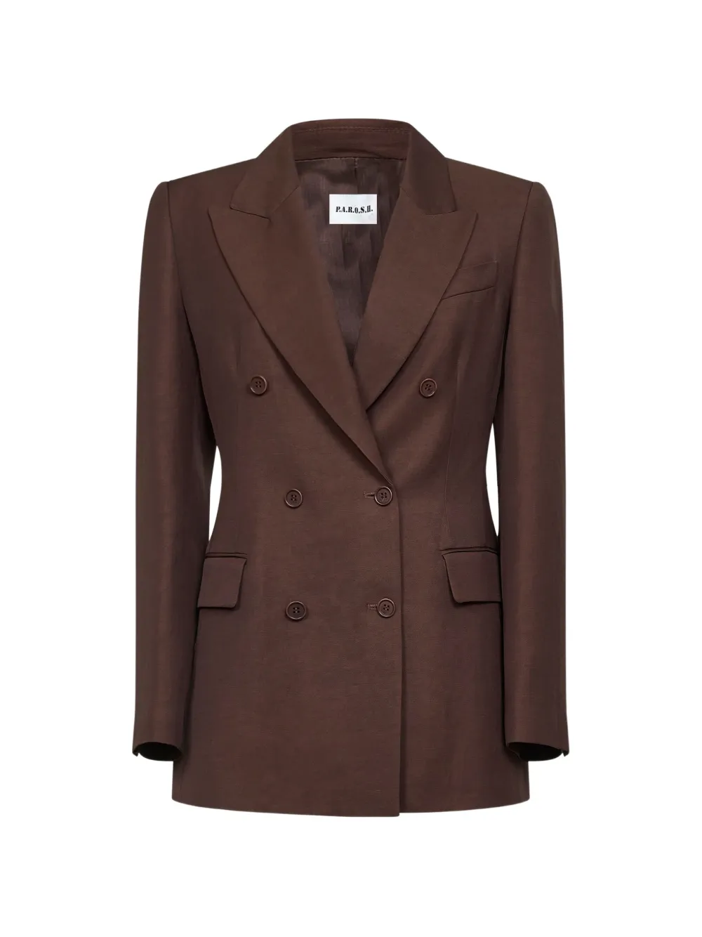 

Двубортный пиджак P.A.R.O.S.H., коричневый