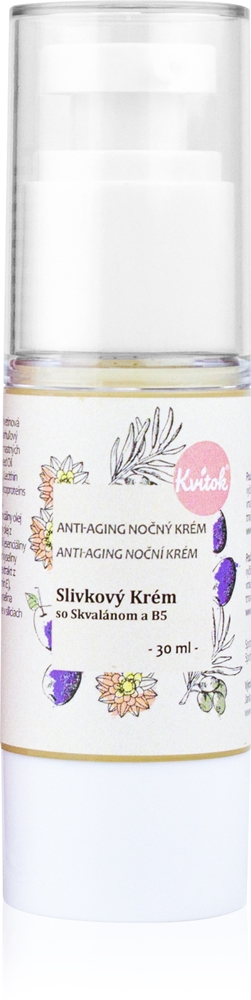 

Крем сливовый со скваленом и витамином В5 ночной крем для зрелой кожи Kvitok, 50+ 30 мл