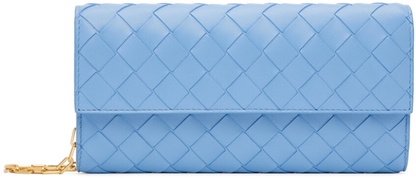 

Синий кошелек-цепочка Bottega Veneta