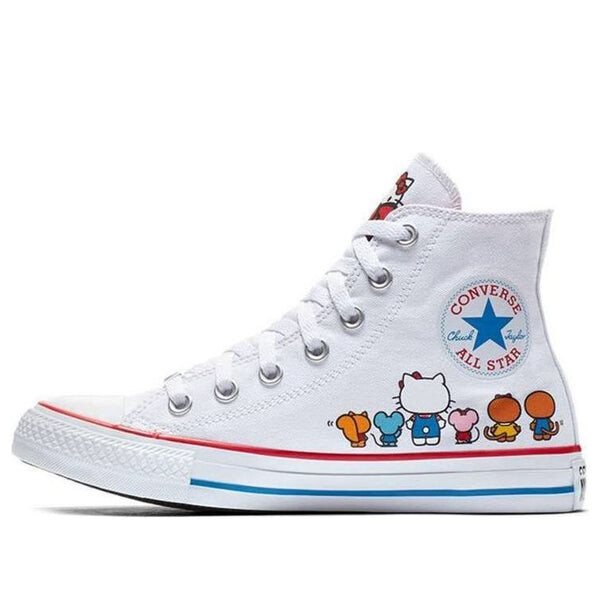 

Кроссовки hello kitty x chuck taylor all star canvas hi 'white' Converse, белый
