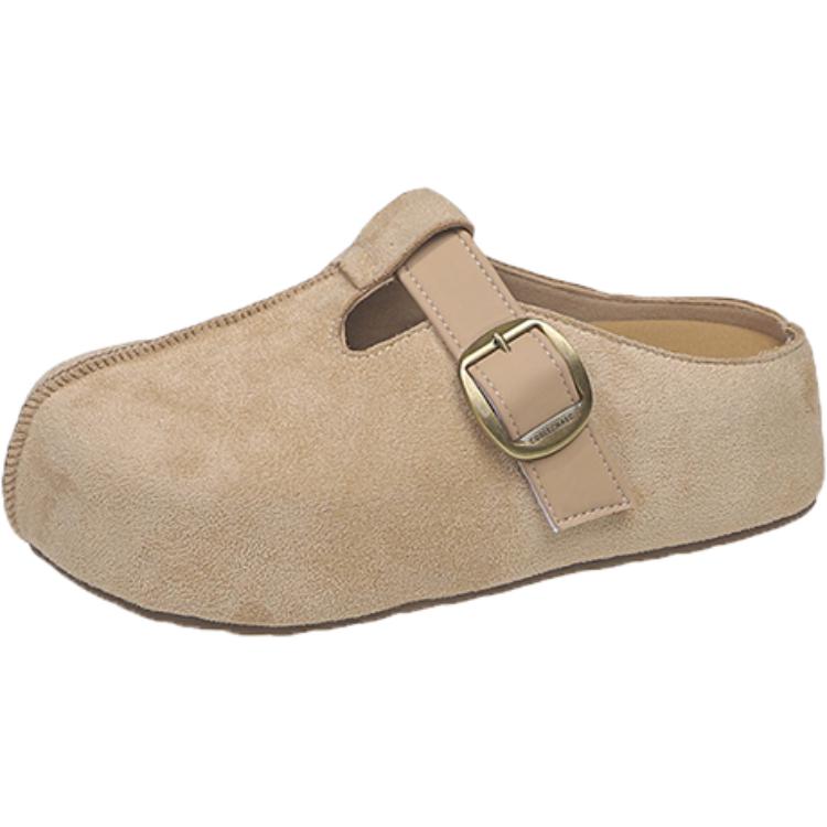 N6N8 Закрытые тапочки женские - верблюжий, цвет Camel — фото 4