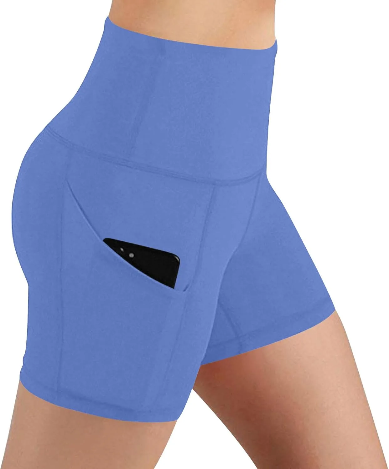 Женские велосипедки с карманами, Casual, High Waisted, с эффектом контроля живота, для йоги и спортзала — фото 2