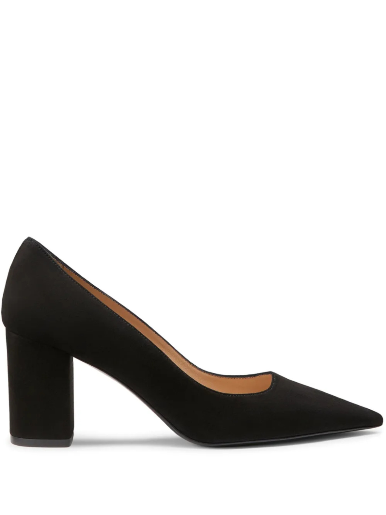 75мм туфли питания Stuart Weitzman, черный
