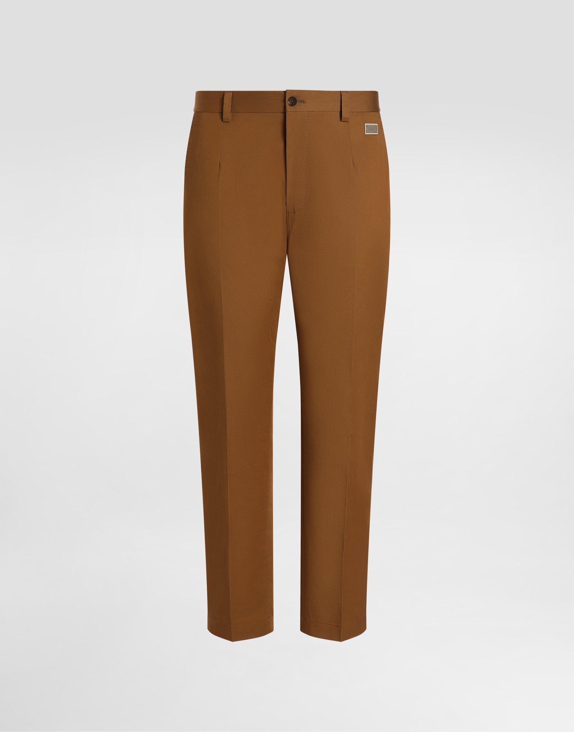 

Коттоновые брюки на заказ Dolce & Gabbana, коричневый