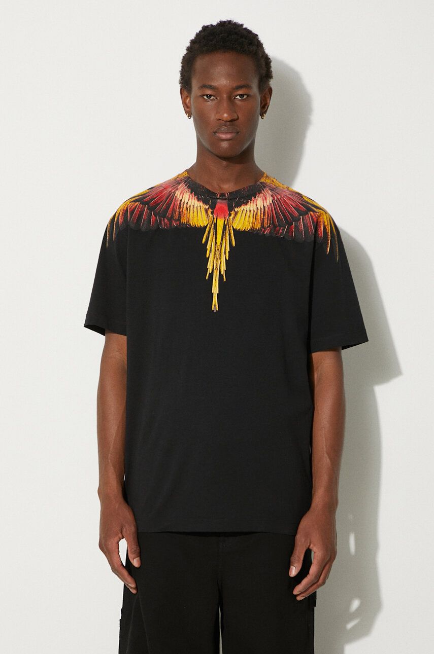 

Футболка Icon Wings из хлопка Marcelo Burlon, черный