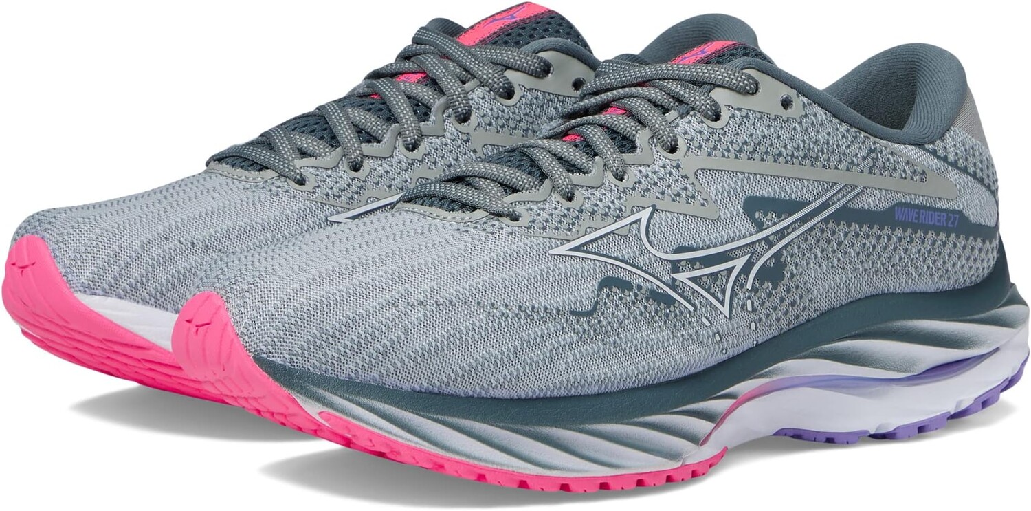 

Кроссовки Wave Rider 27 Mizuno, цвет Pearl Blue/White